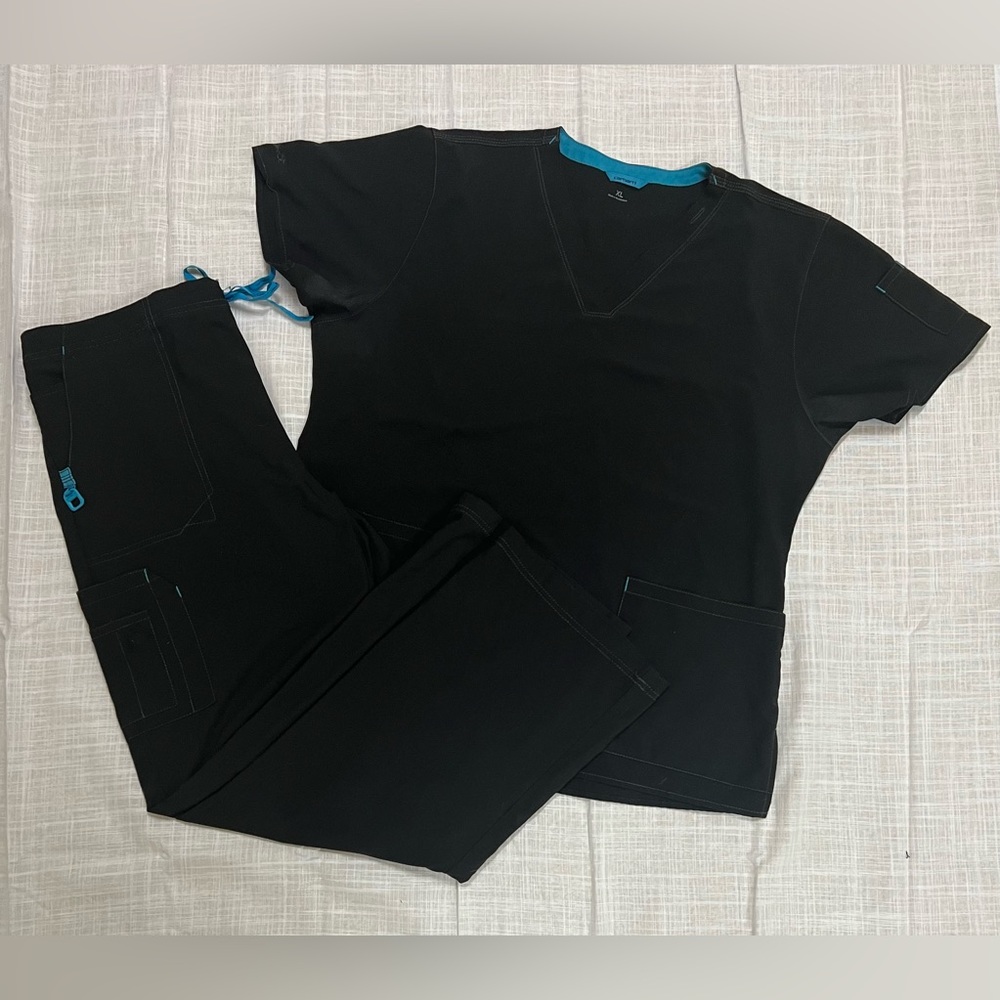 Carhartt Brand Black Cargo Scrub Set